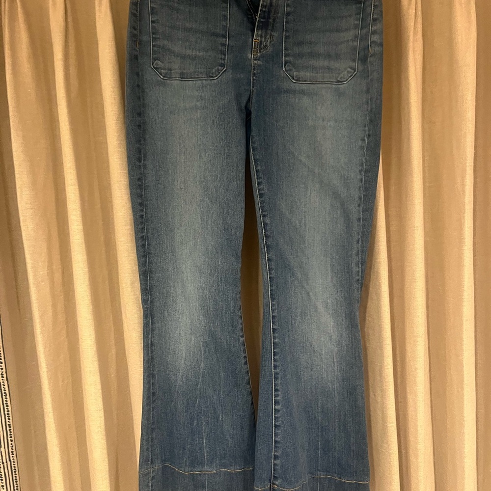 Veronica Beard Light Blue Flare Jeans